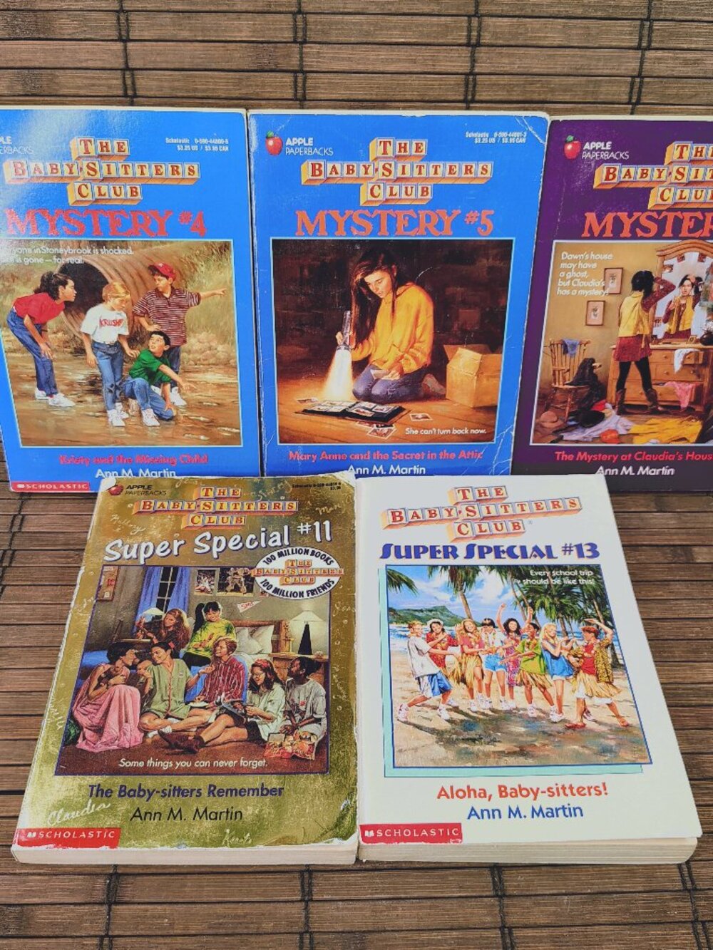 Lot 5 The Babysitters Club Mystery 4 5 6 And Super Special 11 13 PB Ann Martin